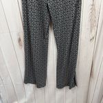 White House | Black Market  Women’s Medium Black Patterned Wide Leg Pants Photo 5