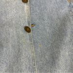 VINTAGE Fashioned by Marge Sherwin Embellished Denim Long Coat Size P/S Blue Photo 4