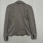 Check & Stripe Gray Black Striped‎ Knit Blazer Jacket Size M Photo 3