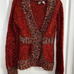 BKE Women’s Multi Colored Button Front Sweater Sz L. 7064 Photo 0