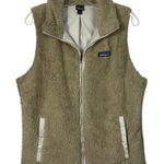Patagonia Los Gatos Tan Brown Full Zip Sherpa Sleeveless Vest Jacket Large L Photo 0