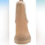 Calvin Klein NEW Anissa Lug Sole Block Heel Cozy Faux Fur Chelsea Winter Boot Photo 4