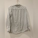 Sigrid Olsen 100% Linen Striped Button-Up Shirt Photo 3