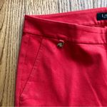 Ralph Lauren Lauren RARE Double-Faced Stretch Cotton Red Pants Women’s Size 6 Photo 3