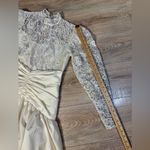 Dessy Creations Vintage Ivory Lace Tea Photo 15