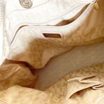 Furla  Genuine Leather Hobo Shoulder Bag Made in Italy in Light Tan Photo 4