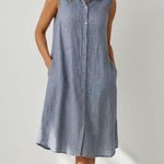 Magaschoni  Blue 100% Linen dress Size S Photo 0