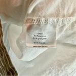 Haute Rogue  Split Striped Button Up Shirt Woman’s Small Gray/White Photo 4