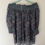 Frye New with tags Floral Off-Shoulder silk blouse. Size XS Photo 3