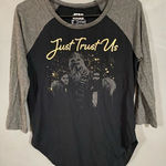 Star Wars  3/4th Sleeve Scoop Neck Top Size Small Photo 0