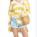 Show Me Your Mumu Delphina Distressed Yellow Rugby Stripe sweater Photo 2