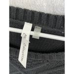 Ny Collection  Solid Black Knitted sweater Unlined Size Small Photo 3