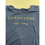 Womans Alfani Intimates Pullover T Shirt Large Blue Short Sleeve Scoop Neck Photo 3