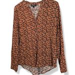 Well Worn Women’s Size L Floral Print Long Sleeve Blouse by | Fall Floral Pattern Photo 0