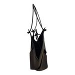 Bob Ore Black Contexture Leather Tote With Removable Suede Compartment Bag Photo 7