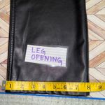 Abercrombie & Fitch A&F 90s Straight Leg  Ultra Hi Rise Faux Leather Pants Black 31/12 Moto Edgy Y2K Photo 7