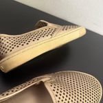 Tory Burch Jesse Gold Metallic Laser Cut Perforated Leather Slip On Shoes Sz 6.5 Photo 5