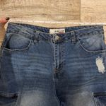 Love Cult Denim Cargo Jeans Blue Size 12 Photo 2