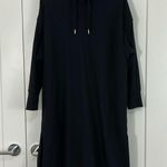 Old Navy XL Petite Black Sweatshirt Hoodie Dress with Pockets Photo 1