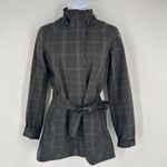Royal Robbins Royal‎ Robbins Women's Plaid Mobile Waterproof Belted Trench Coat Black Size XS Photo 5