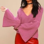 Free People Damsel Pink Sweater Photo 0