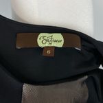 Anthropologie Eva Franco Rebel Black Nude Mesh Inset Fit and Flare Knit Dress Size 6 Photo 8