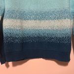 Candace Cameron Bure Teal Ombre Women's Sweater Blue Photo 6