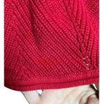 Norm Thompson Women's Red Short Sleeve Knit Sweater Top Size Medium Photo 2