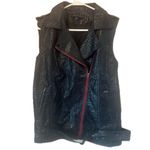 English Rose New  black vest with red zipper snake skin pattern ￼ Photo 1