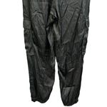 Aerie Gray Silky Cargo Jogger Pants Small Lightweight Drawstring Pockets Photo 5