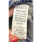 Luisa Perla Made In Italy‎ Crochet Trim Ruffle Sleeve Linen Lace Dress Large Photo 6