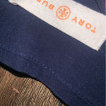 Tory Burch  silk navy printed top floral boho classic formal fall designer $300 Photo 6