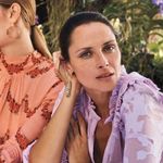 Anthropologie Nikasha Bishop Blouse Long sleeves Billowy Sleeve floral Sheer Photo 5