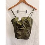 All My Love NEW Anna Top in Olive Medium Satin Party Night Out Summer Glam Green Photo 4