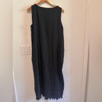 ZARA  Plisse Maxi Sleeveless Black Dress Sz M Photo 2
