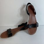 ZARA black scalloped slingback flat sandals size 40/9 Photo 8