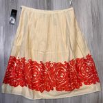 Kasper NWT ‎ Floral Beige and Orange Skirt Photo 5