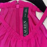 Ralph Lauren Lauren  Hot Pink Stretch Scuba Halter Keyhole Neck Dress XS Petite Photo 6