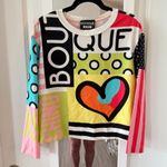 Moschino  Boutique Multicolor Pattern Blouse Size Medium Photo 0