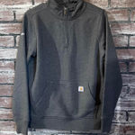 Carhartt Women's Quarter Zip Pullover Sweatshirt Gray Size S 4–6 Photo 0