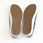 Vans Black Floral Lace Up Canvas Low Top Sneakers Shoes Size 8.5 Photo 3