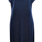 American Vintage Y2K Vintage Velvet Sleeveless Sparkle Dress Blue Size Large Photo 0