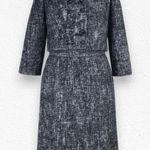 1950s Vintage Black Pink Retro Tweed Mid Photo 0