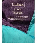 L.L.Bean Vintage 90’s Hoodie Knit Fleece 1/4 snap closing color block size XL Photo 10