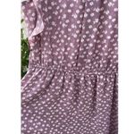 Monteau Vintage Women’s Sz M White Daisies Dotted Stretch Knee Length Dr… Photo 8