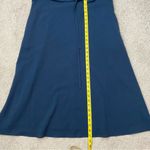 Tibi  Belted Cinched‎ Sleeve Midi Dress Navy Blue 2 Photo 9