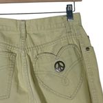 Moschino Vintage Jeans Pants Womens 29 Khaki 100% Cotton Heart Peace Y2K Rigid Photo 5