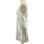 Victoria's Secret  Nightgown Ivory Satin Lace Trim V Neck & Back Large Y2K Bridal Photo 1