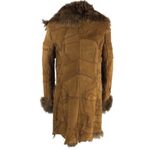 Genuine Shearling Sheepskin Patchwork Penny Lane Leather Coat fits S Photo 4