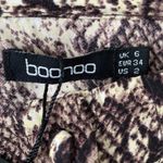 Boohoo NWT FREE WITH PURCHASE Snake ruffle button up off shoulder crop top Photo 5